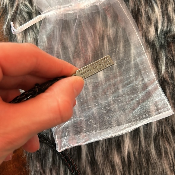 Cross Leather Wrap Bracelet - Picture 3 of 4